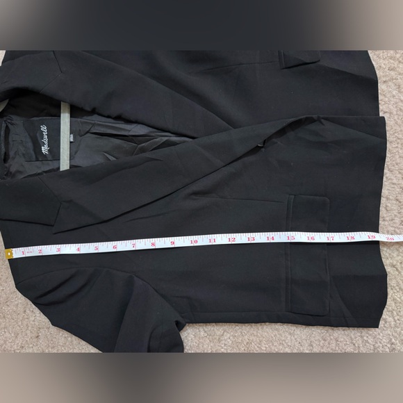 Madewell Women's Crop Style Blazer Black Size Small - Picture 10 of 13